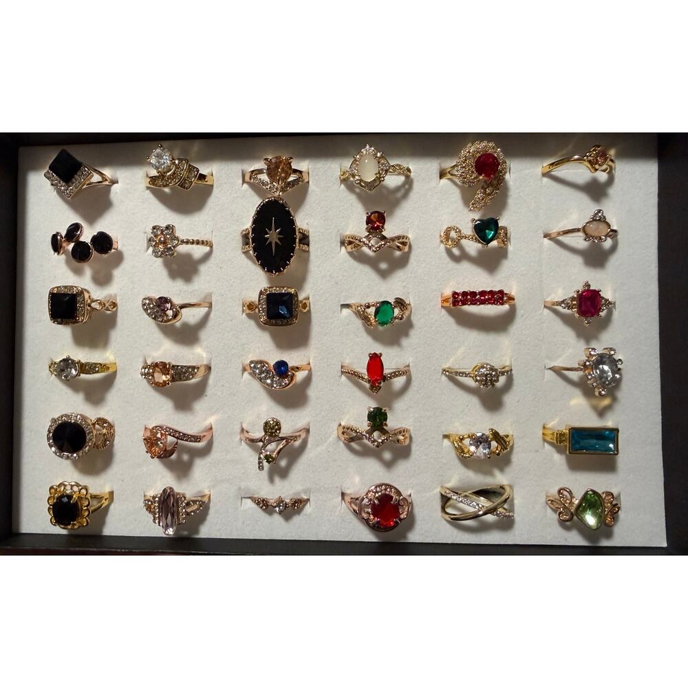 Bundle Gold Tone Costume Rings